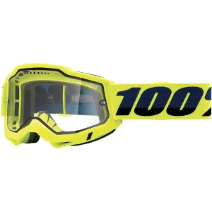 100% Accuri 2 Enduro MTB Goggles - Fluo Yellow - Clear