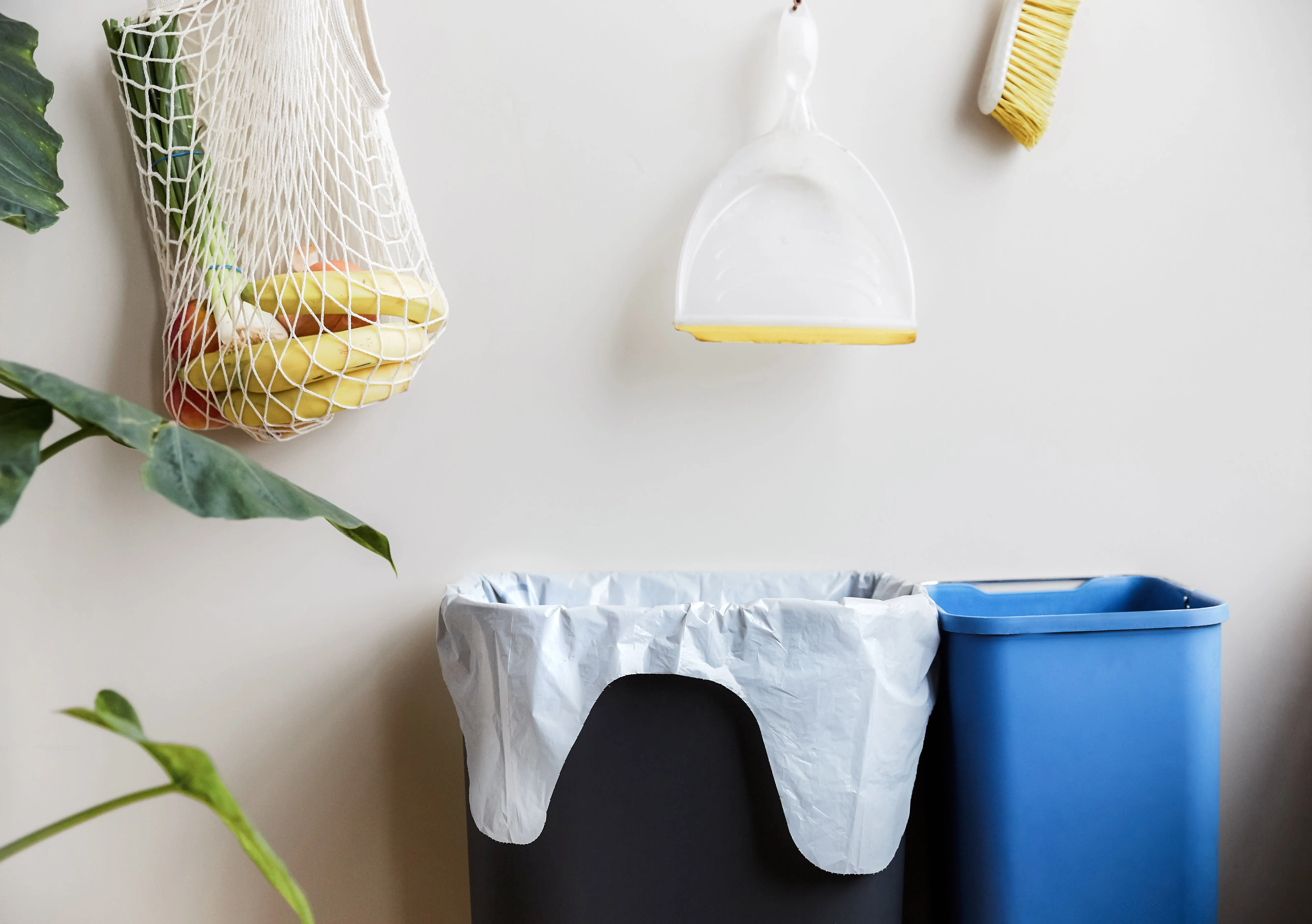 100% Recycled Plastic Trash Bags, Drawstring