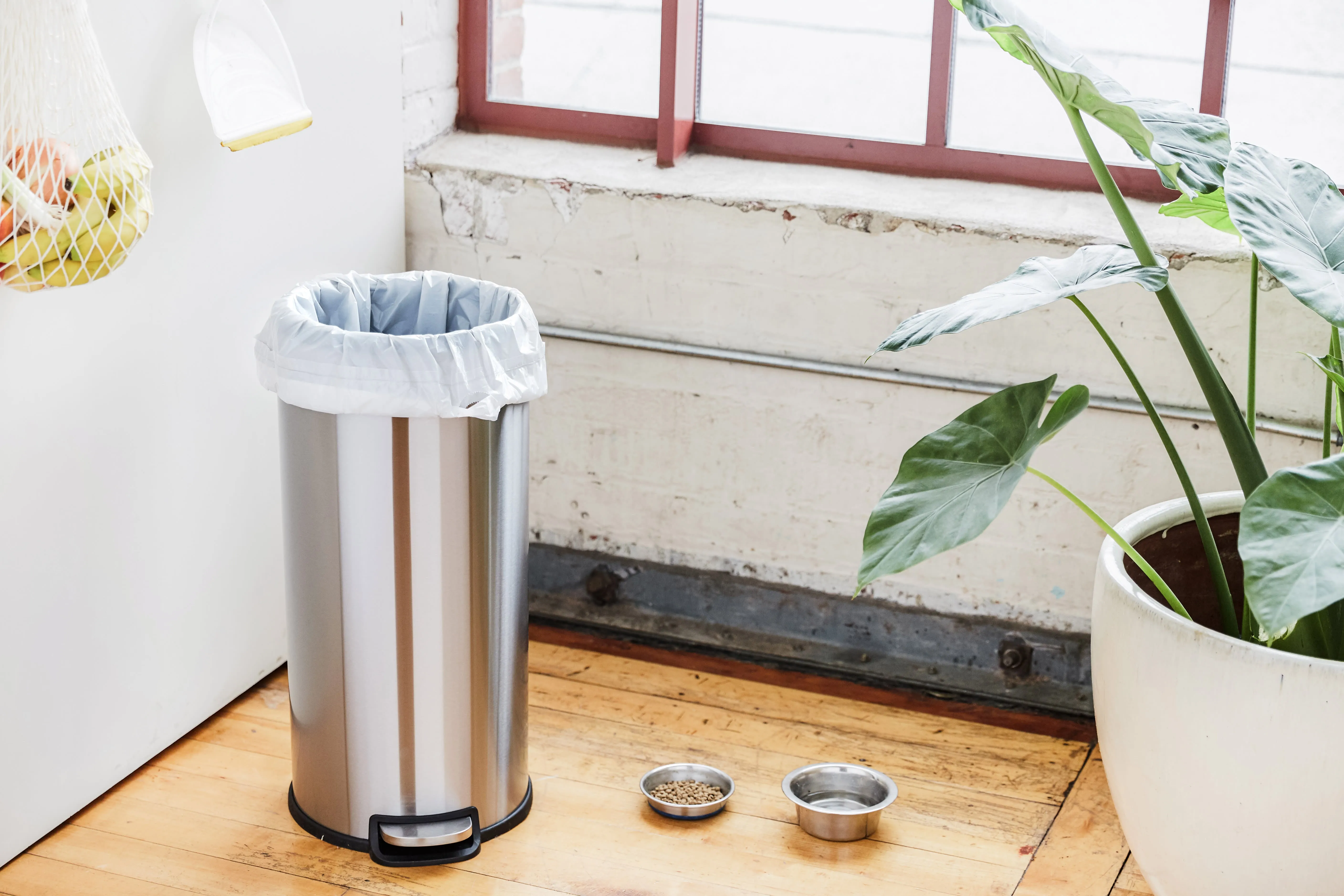 100% Recycled Plastic Trash Bags, Drawstring