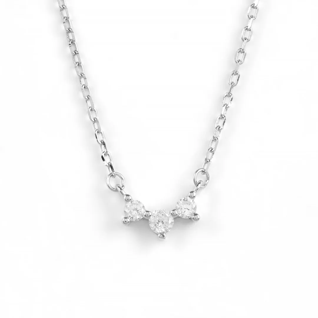 925 Sterling Silver Elegant Sparkling Chain Pendant