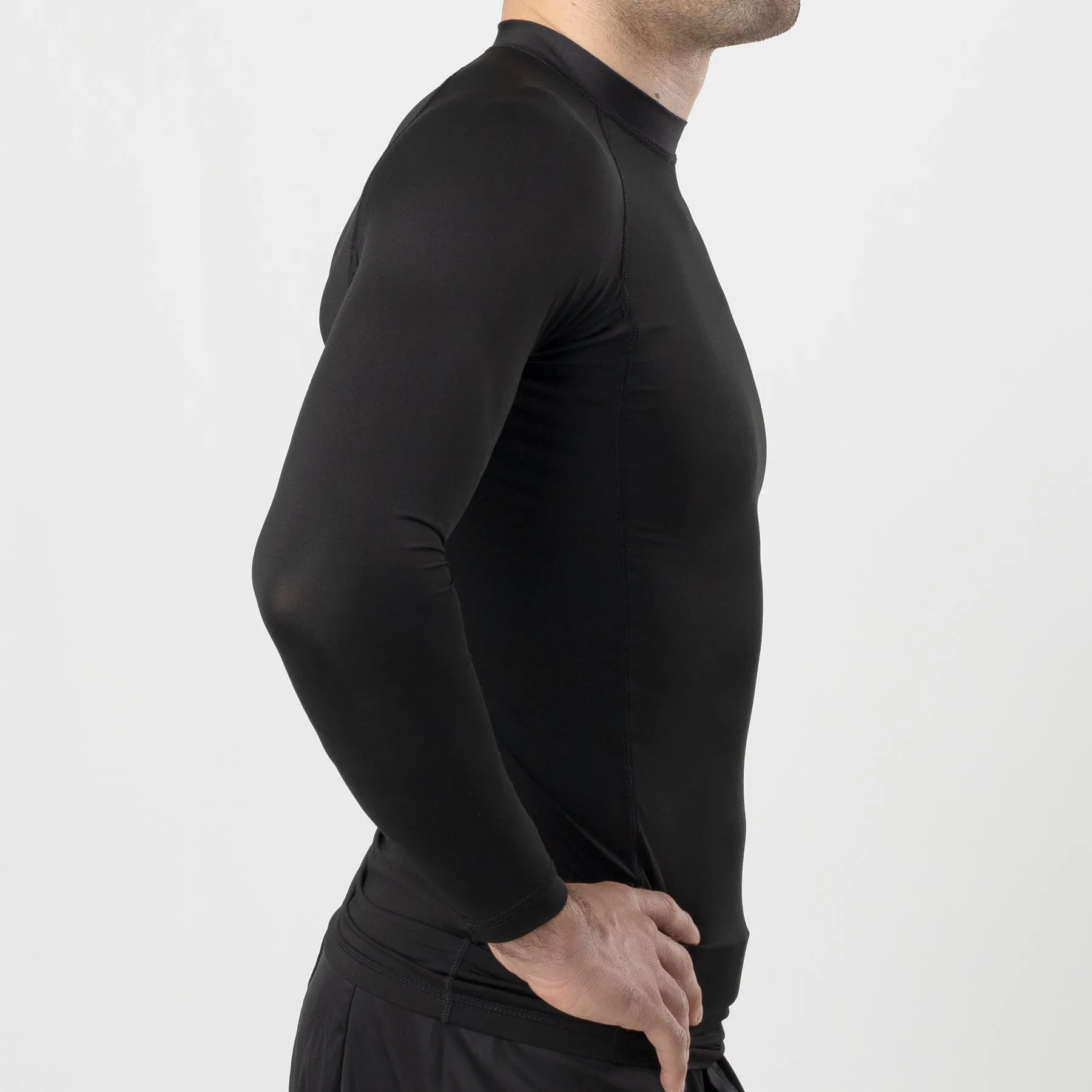 93brand Standard Issue L/S Rash Guard 2-PACK (Black, Smoke Grey)