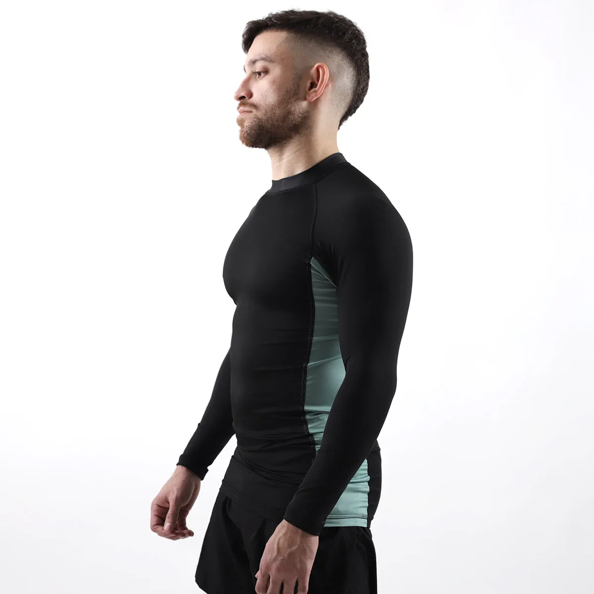 93brand Standard Issue L/S Rash Guard 2-PACK (Vintage Blue, Deep Green)