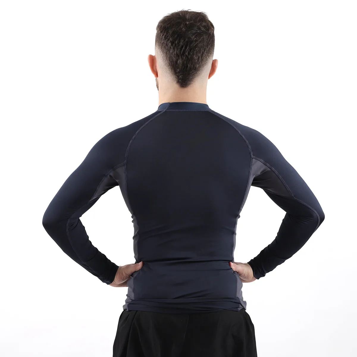 93brand Standard Issue L/S Rash Guard 2-PACK (Vintage Blue, Deep Green)