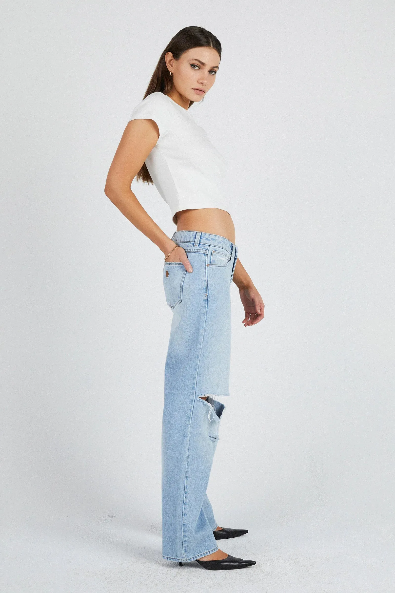 Juanita Baggy Ripped Jeans - Size 99