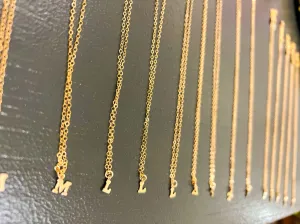 Agapantha Initial Necklaces