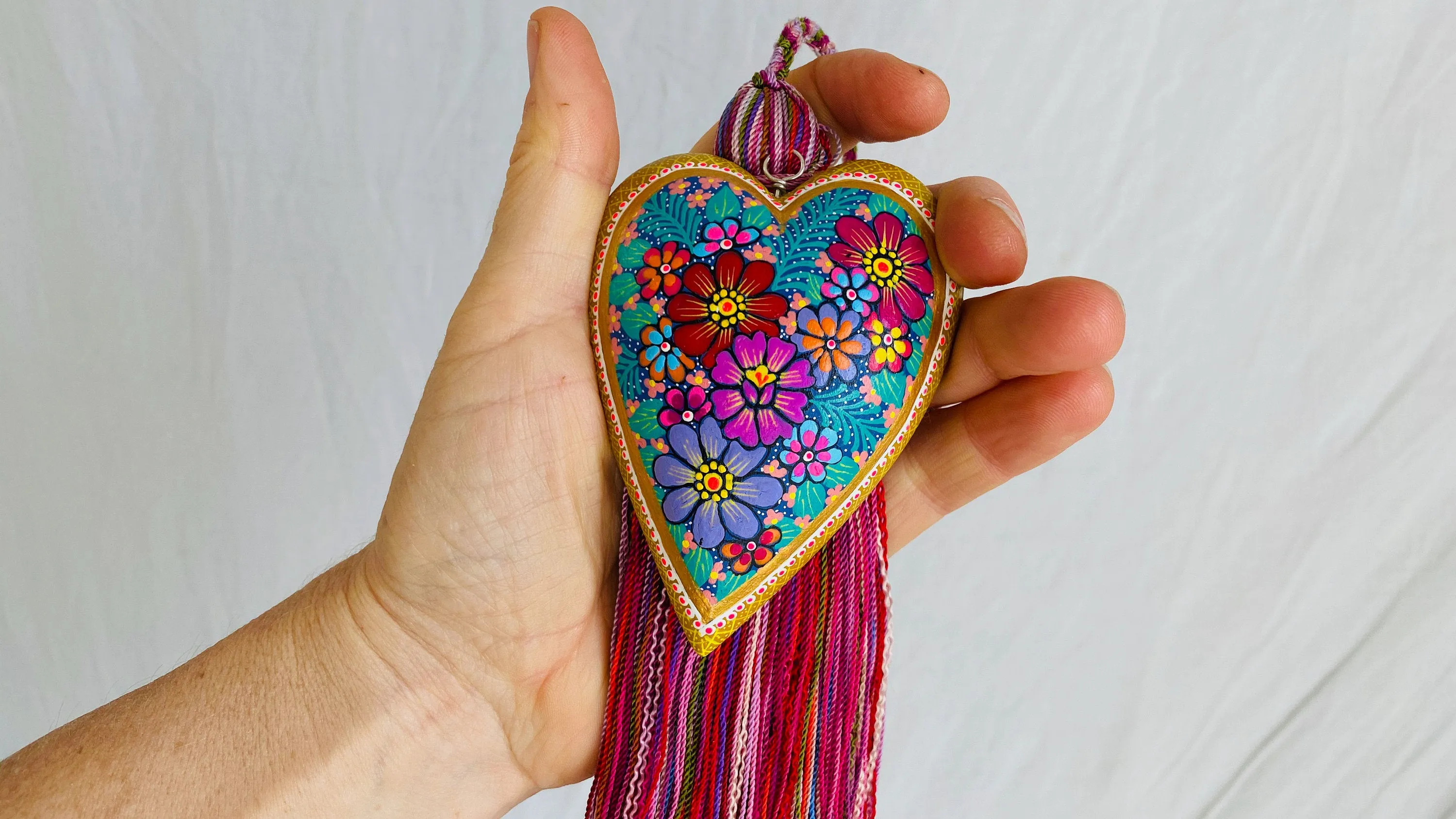 Alebrije Heart Tassel.