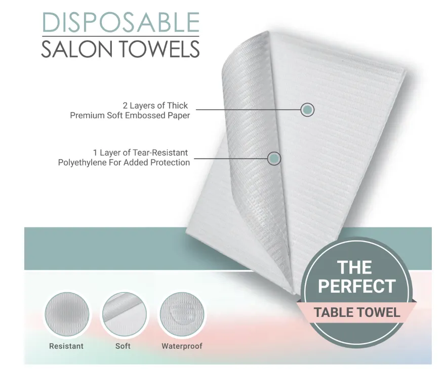 AMN | Disposable Salon Towels | White 60ct