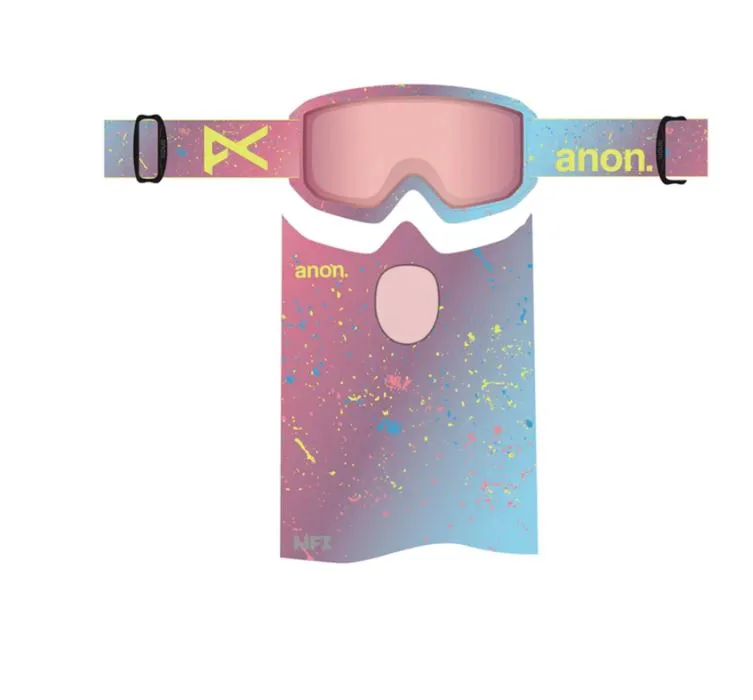 Anon Relapse Jr. Snow Kids Goggles   MFI - Splatter / Pink Amber