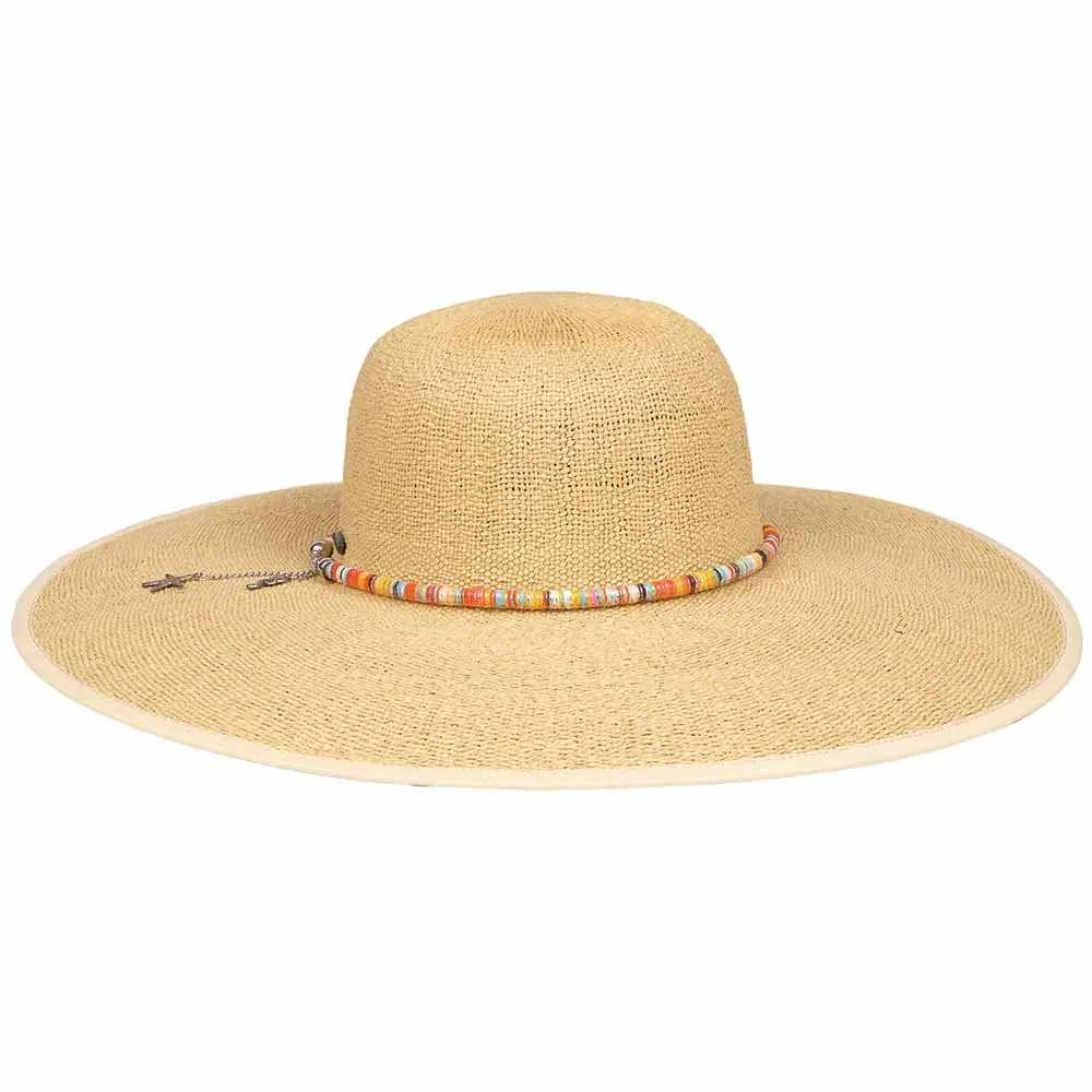 Bangkok Toyo Straw Beach Hat with Colorful Cord - Karen Keith Hats