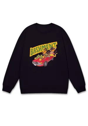 Bashment Red Car Y2K Sweatshirt