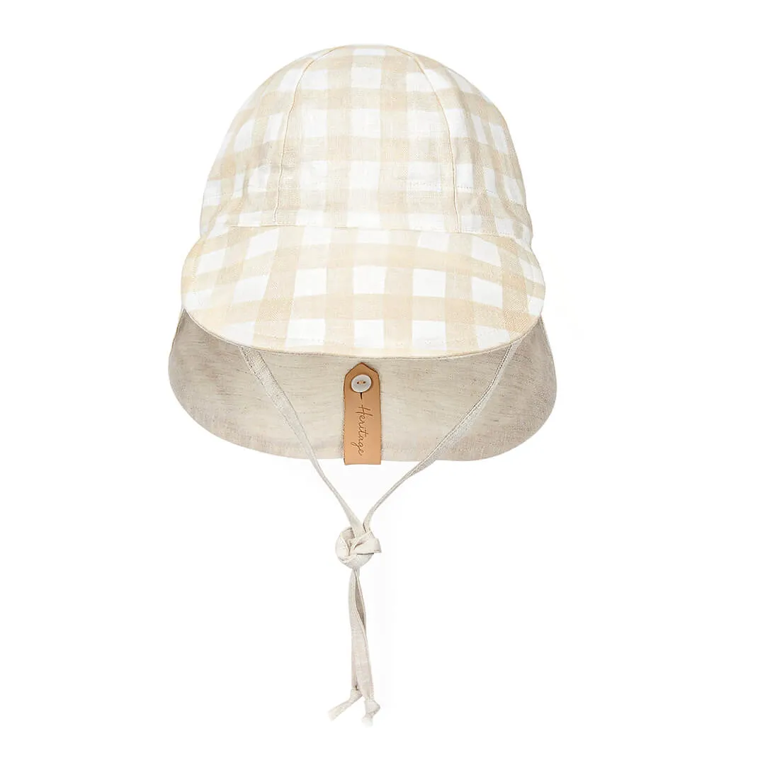 Bedhead Hats Lounger Baby Reversible Flap Sun Hat - Flynn/Flax