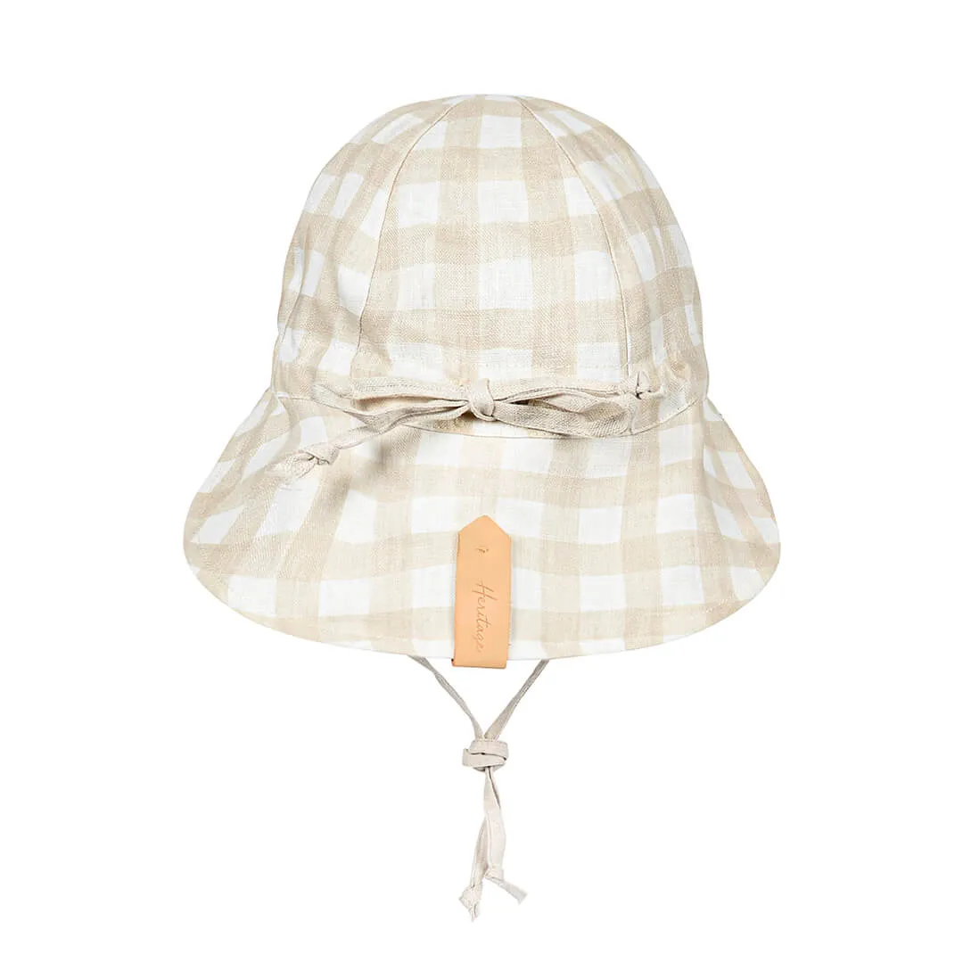 Bedhead Hats Lounger Baby Reversible Flap Sun Hat - Flynn/Flax
