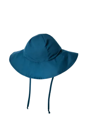 Brim Blue Basic Round Sun Protection Hat