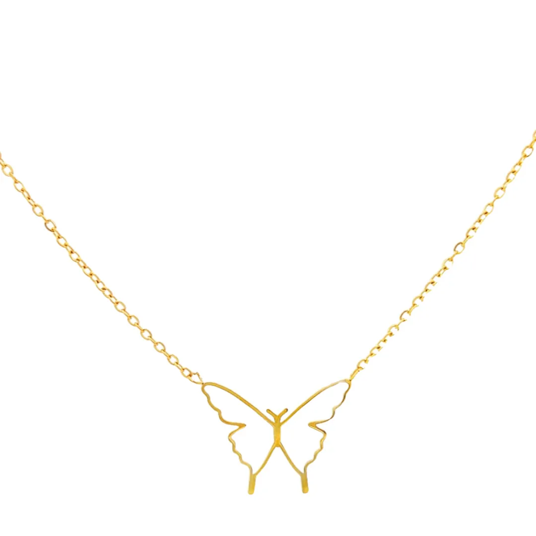 Butterfly Silhouette Necklace