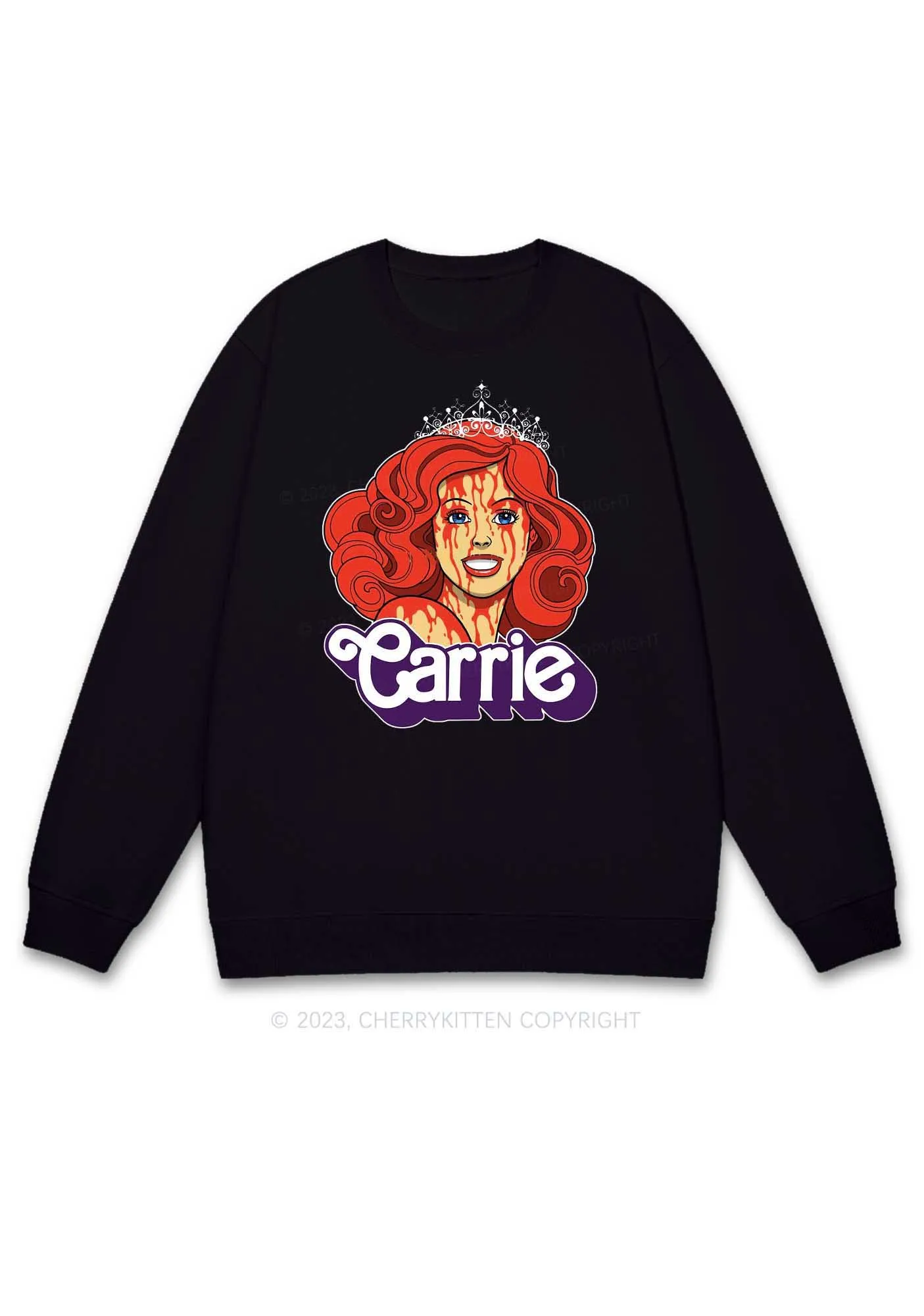 Carrie Queen Y2K Sweatshirt Cherrykitten