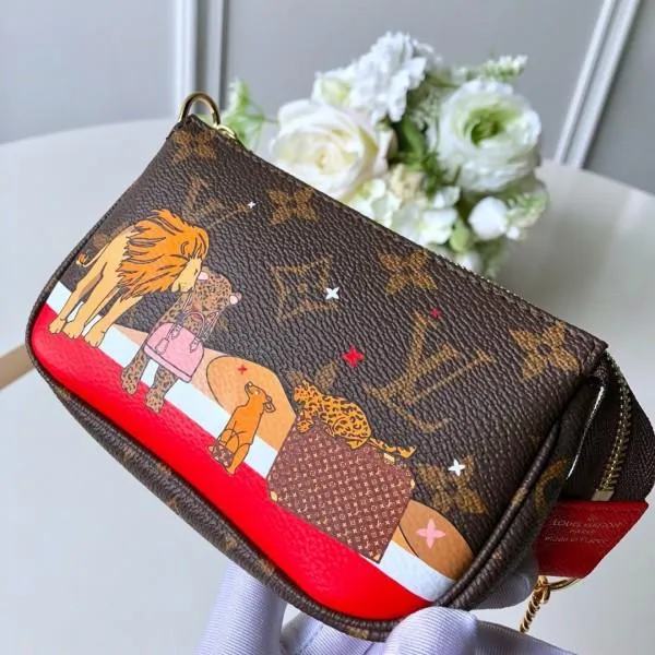 Christmas Mini Pochette Accessoires In Monogram Canvas M63830 2018