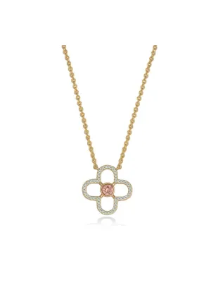 Colleciton Pink Cz Pendant - Rose Gold