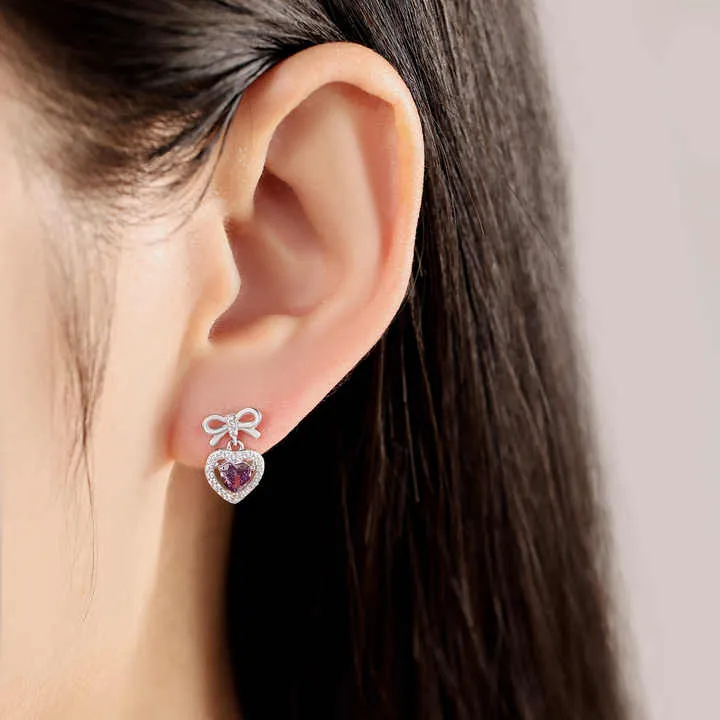 Cupid's Arrow Tassel Stud Earrings-أقراط أذن مرصعة