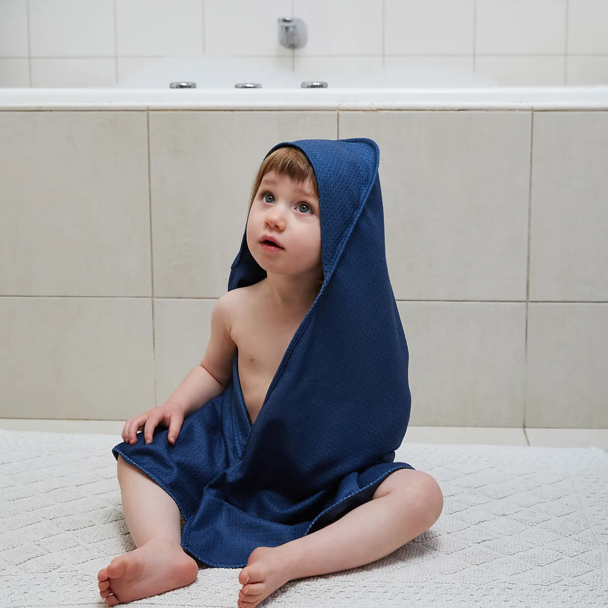 Dock & Bay Baby Hooded Towels - Midnight Navy - Outlet