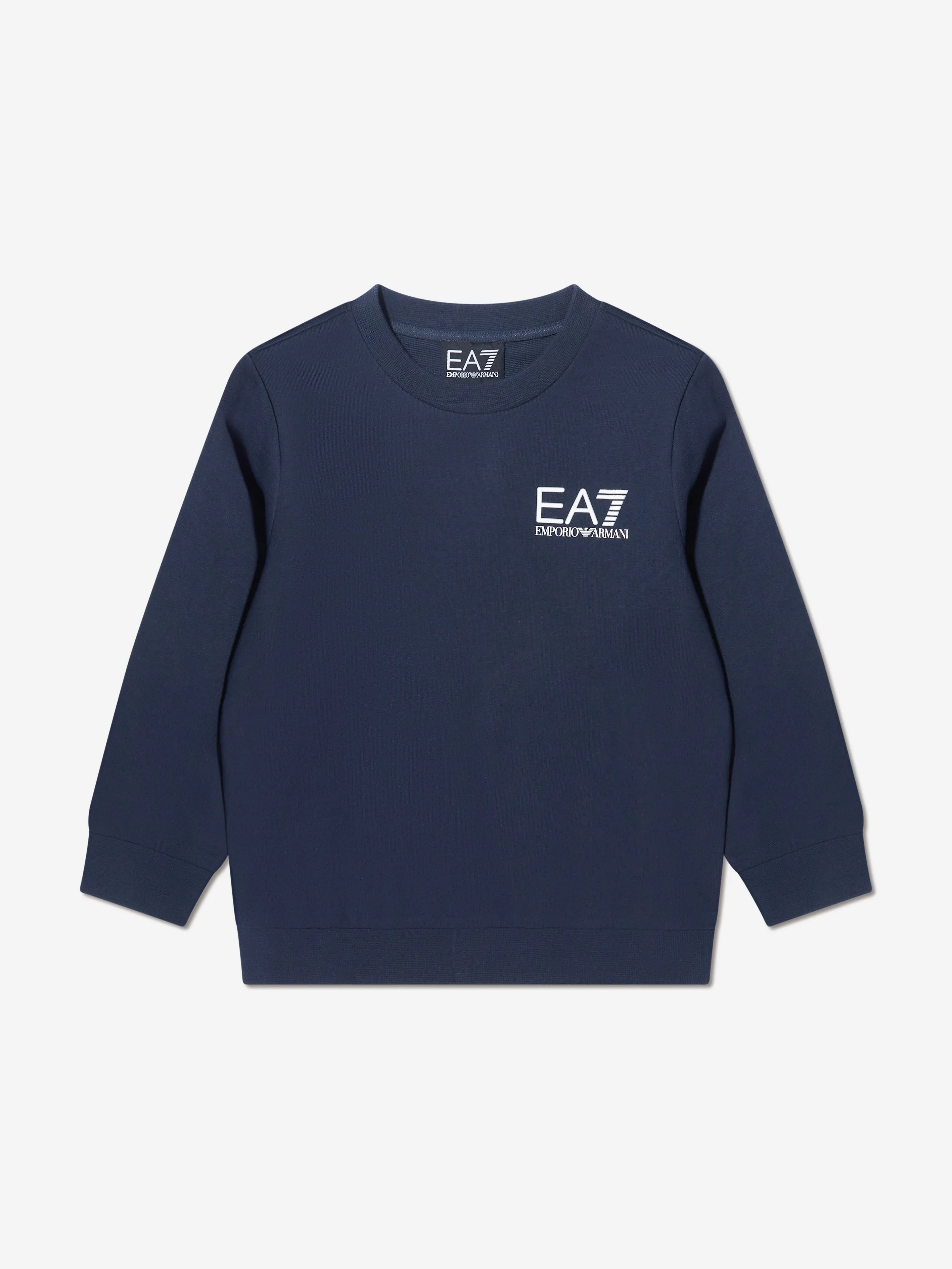 EA7 Emporio Armani Boys Logo Sweatshirt in Navy