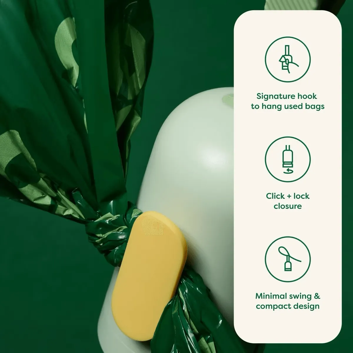 Earth Rated Eco-Friendly Poop Bags Green Dispenser
