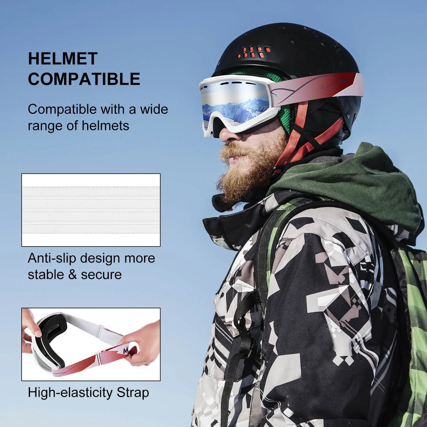 Elms Snowboard Goggles (Cylindrical)