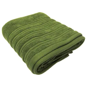 Feather and Stitch 2-Ply Bath Sheet, 32x64 Inches, Stone Green