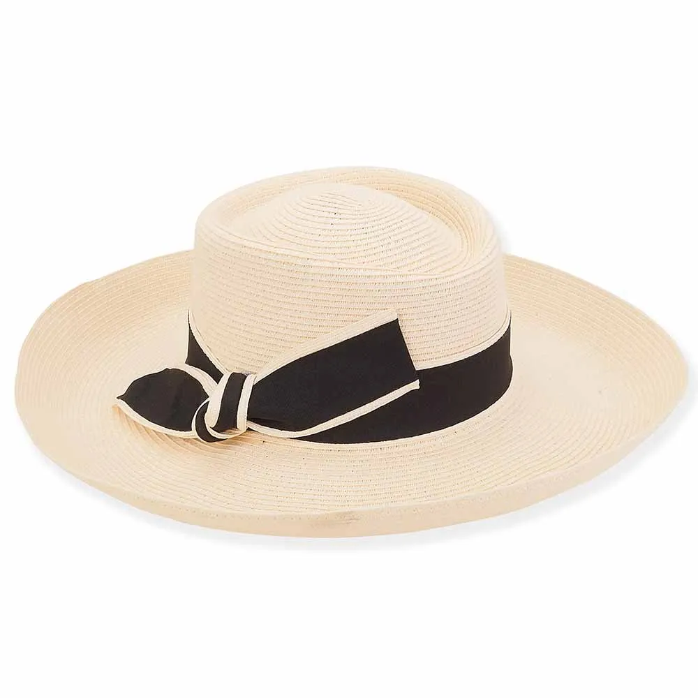 Flat Crown Wide Brim Sun Protection Hat - Sun 'N' Sand Hat