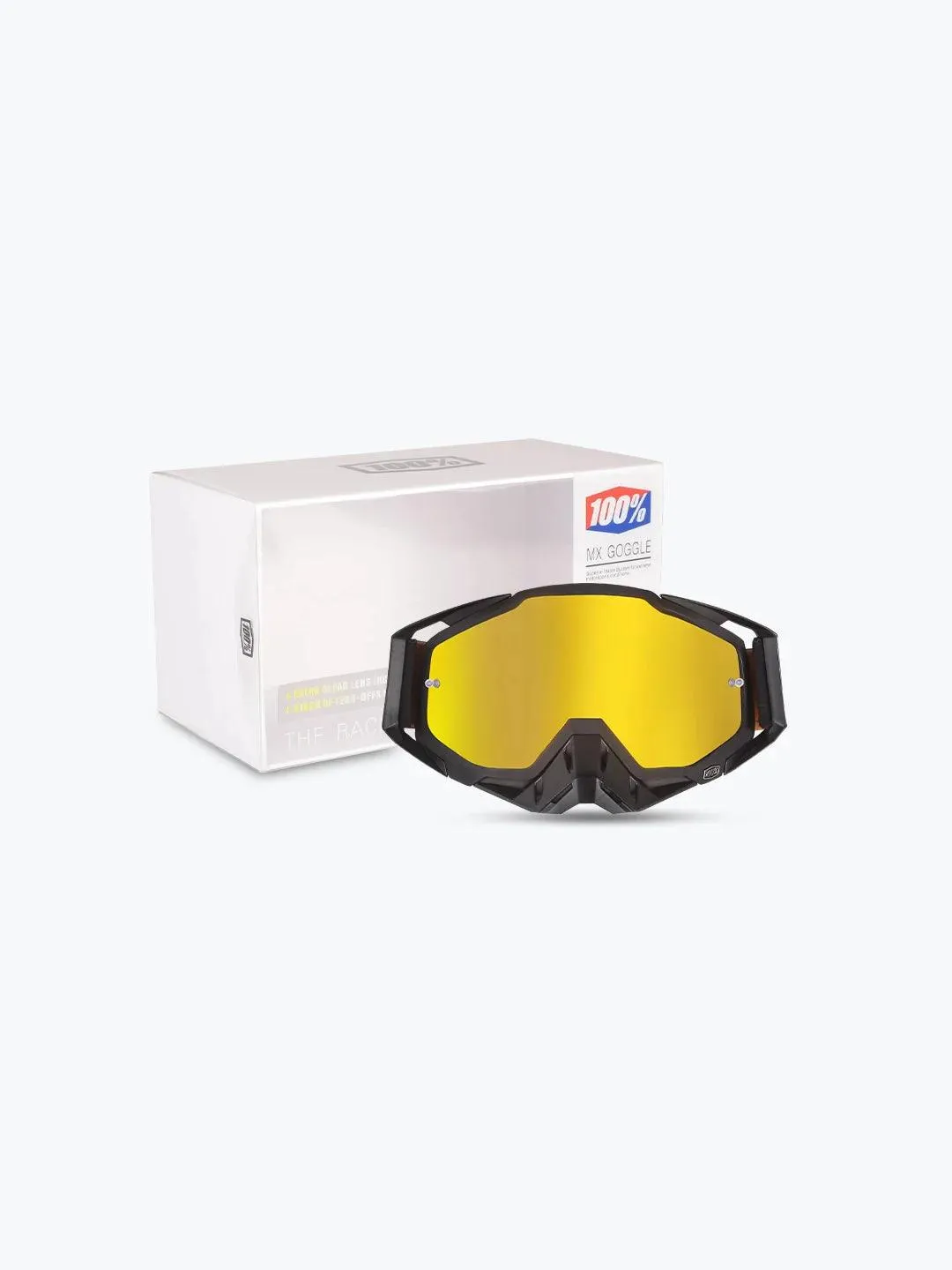 Goggles 100% - 146 Black Yellow Tint