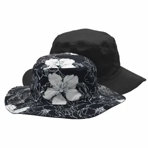 Junior Reversible Wide Brim Cotton Boonie Hat - Karen Keith Hats