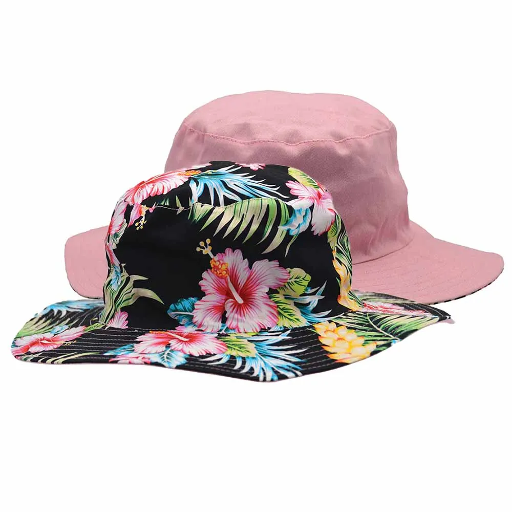 Junior Reversible Wide Brim Cotton Boonie Hat - Karen Keith Hats