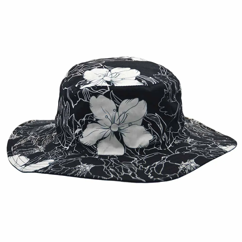 Junior Reversible Wide Brim Cotton Boonie Hat - Karen Keith Hats