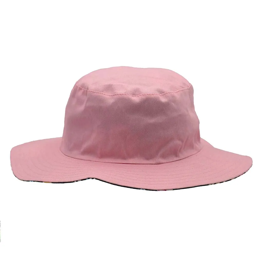 Junior Reversible Wide Brim Cotton Boonie Hat - Karen Keith Hats