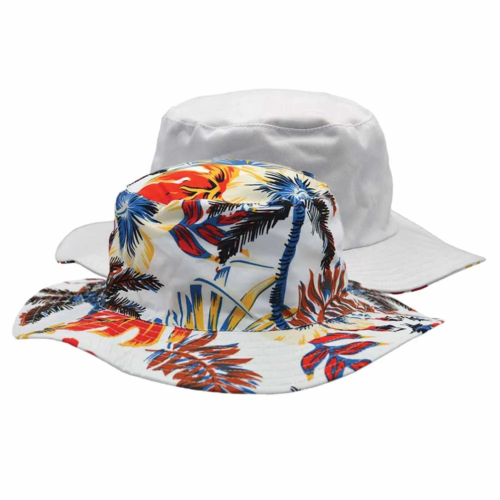 Junior Reversible Wide Brim Cotton Boonie Hat - Karen Keith Hats