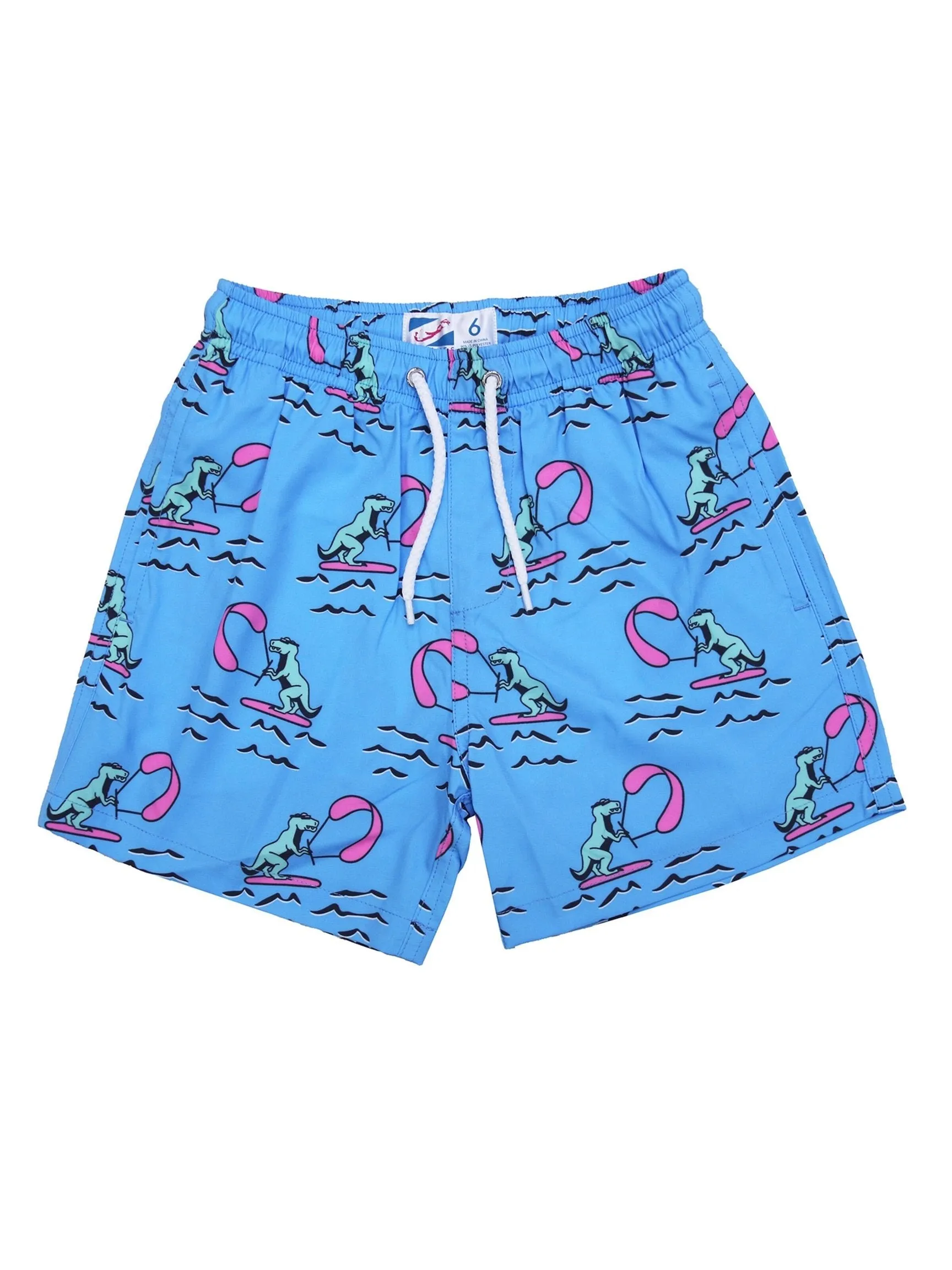 Jurassic Surfer Swim Trunks