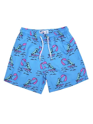 Jurassic Surfer Swim Trunks