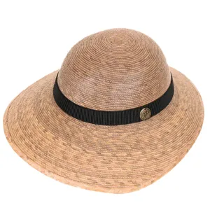 Laurel Palm Leaf Asymmetrical Brim Sun Hat - Tula Hats