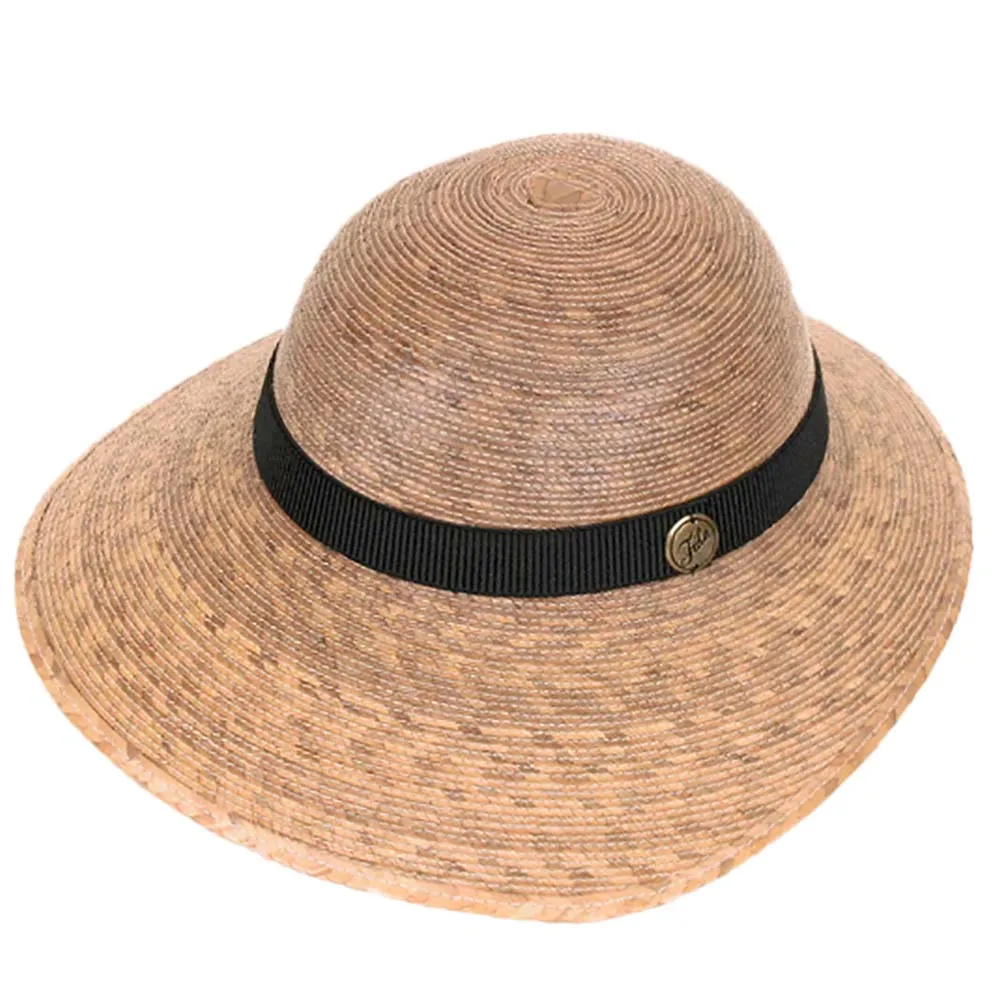Laurel Palm Leaf Asymmetrical Brim Sun Hat - Tula Hats