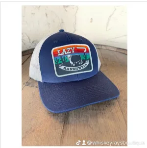 Lazy J Navy & Sunrise Bull Cap