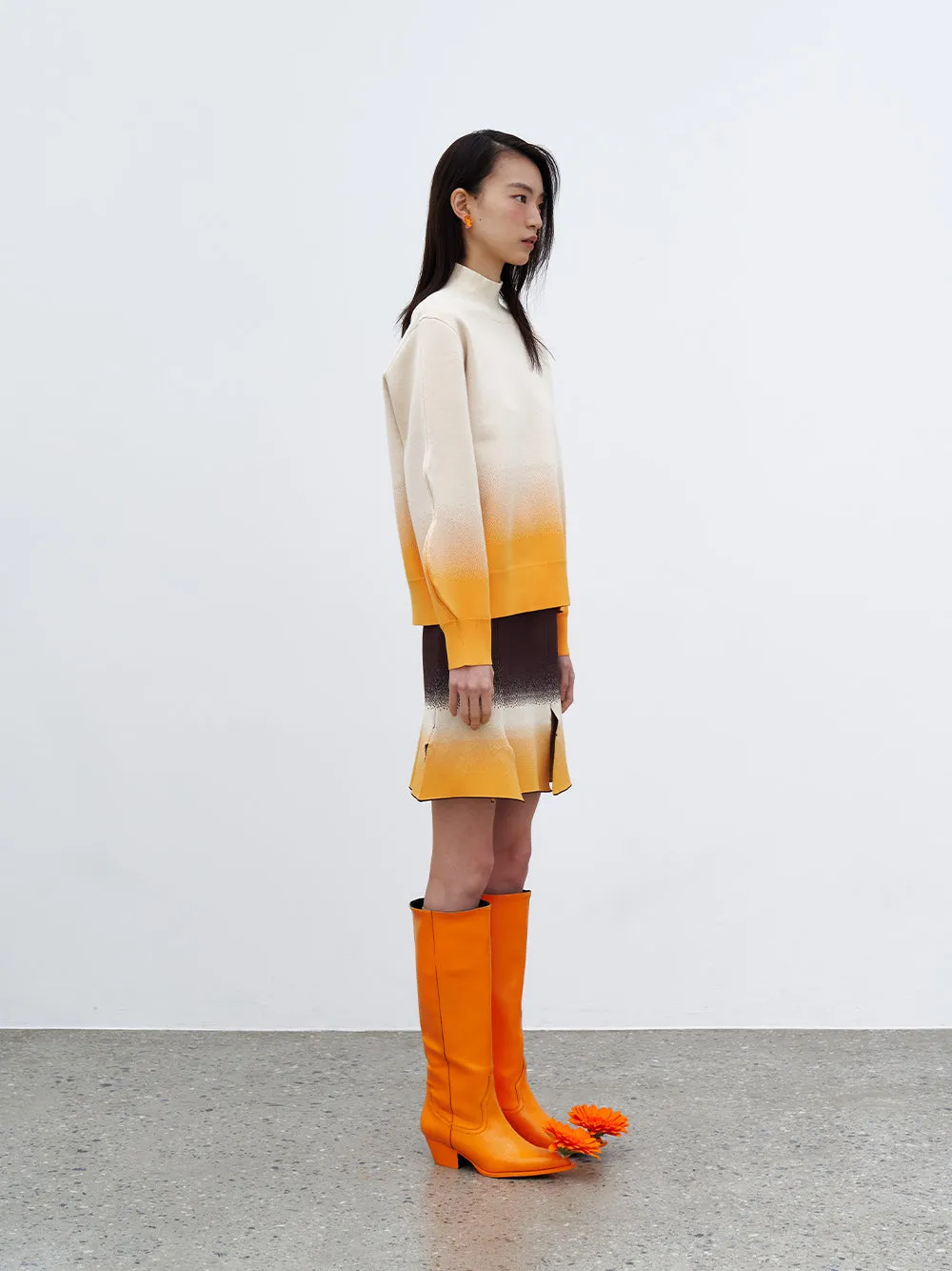 Liko Gradient Print Mockneck (Barley)
