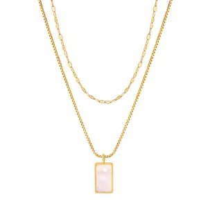 Lustrous Layer Pearl Pendant Necklace