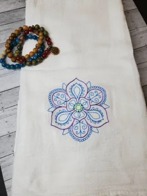 Magnolia Kitchen Towel, Vintage Magnolia Embroidered Flour Sack Towels, Gift for Mom