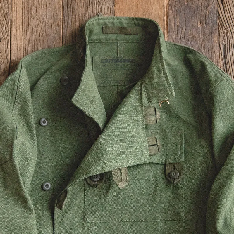 Men's Army Green Swedish Motorcycle Jacket