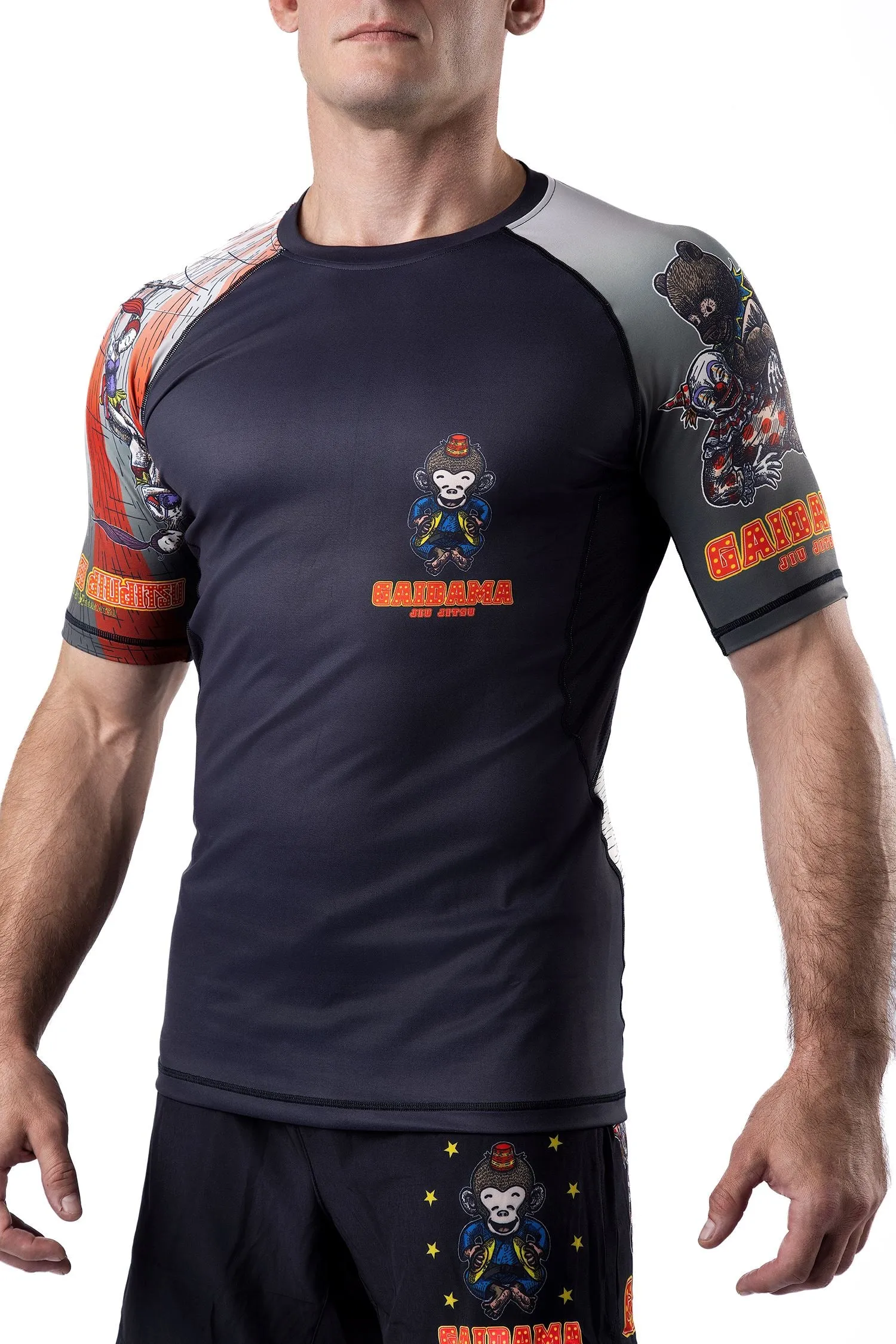 Men's Cirque du Jiu Jitsu Art Wear Rashguard - Short Sleeve