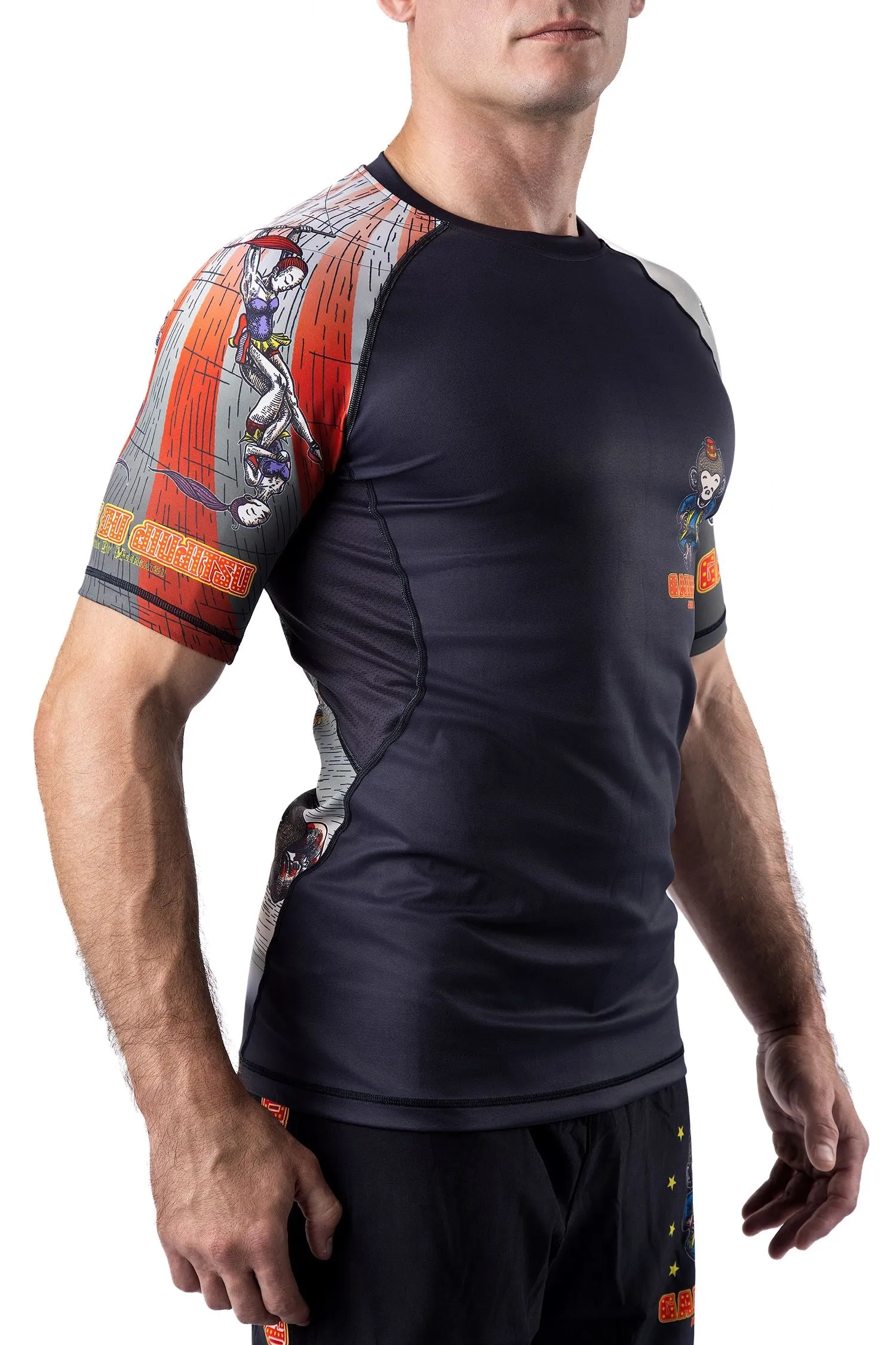 Men's Cirque du Jiu Jitsu Art Wear Rashguard - Short Sleeve