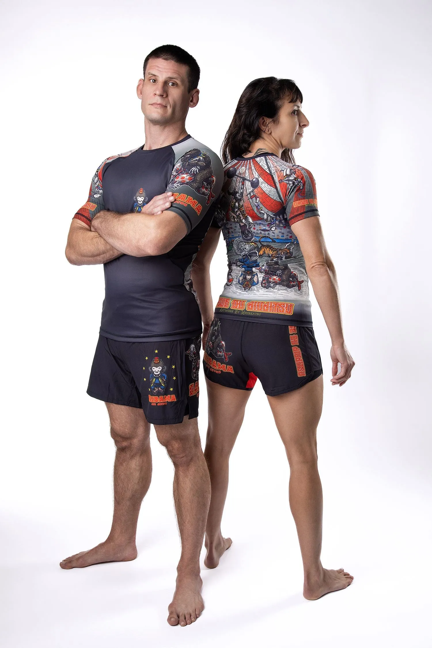 Men's Cirque du Jiu Jitsu Art Wear Rashguard - Short Sleeve