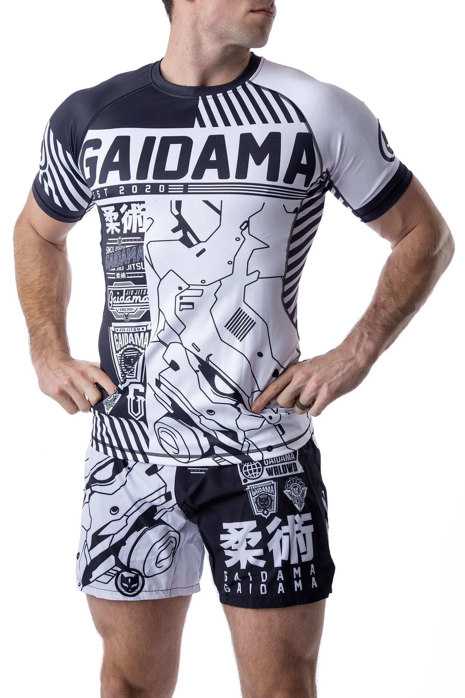 Men's Cyberverse Ranked Jiu Jitsu Rashguard - Short Sleeve