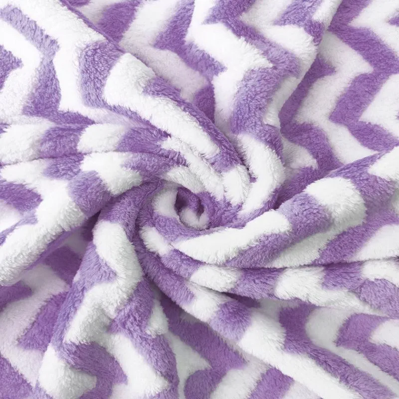 Mervo Stripe Bath Towel - Purple