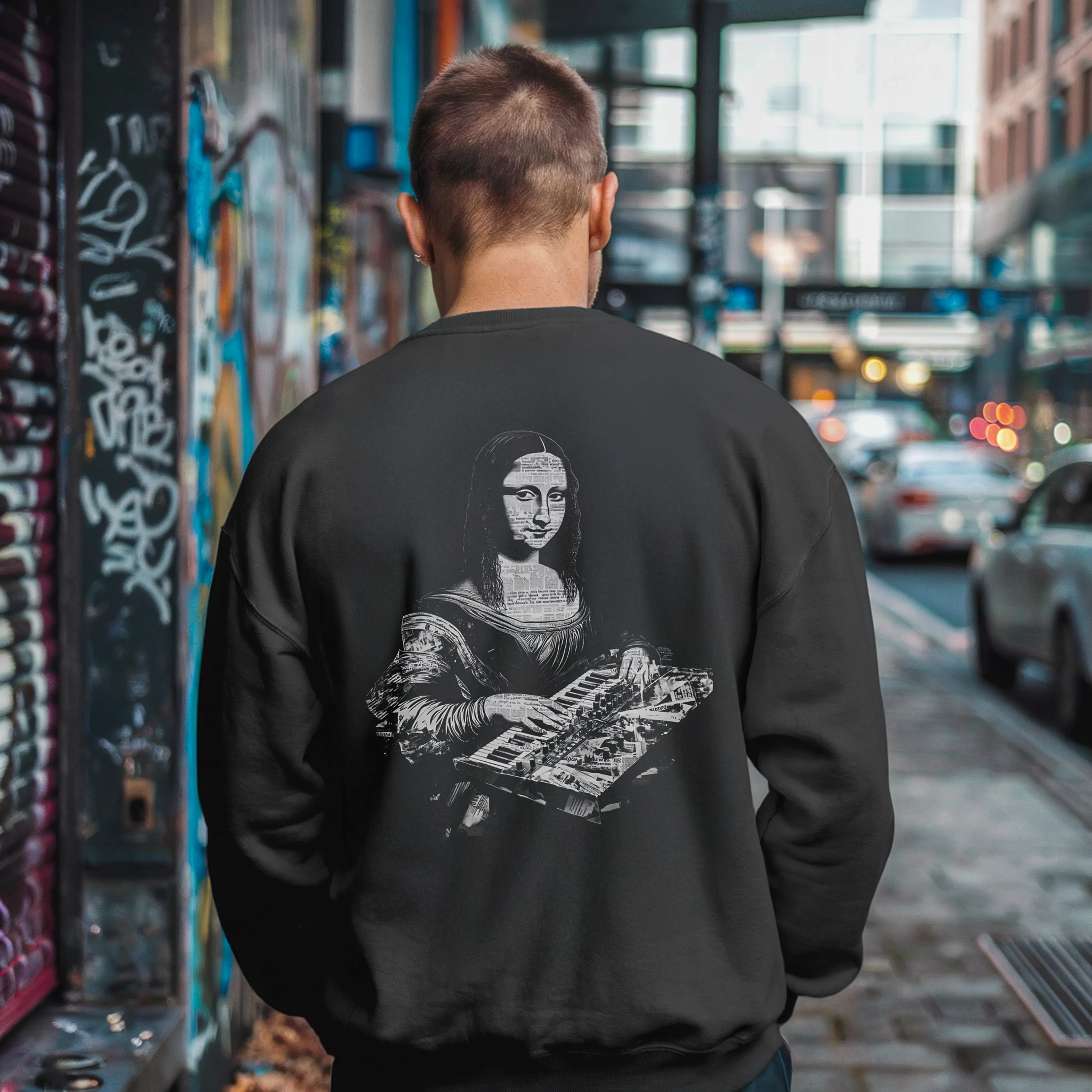 Mona Beatmaker Rear Graphic Sweatshirt