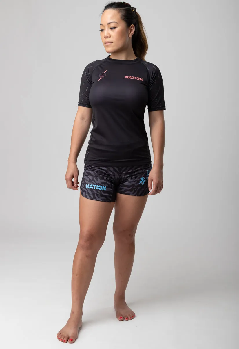 Nation Athletic "Death Cuddle Cult" Women's Rash Guard